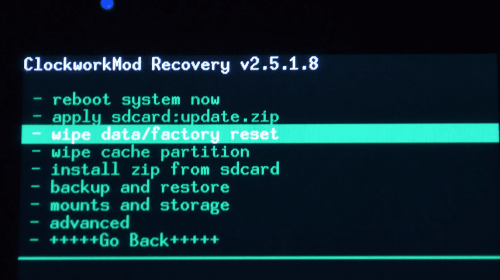 Wipe data Android 